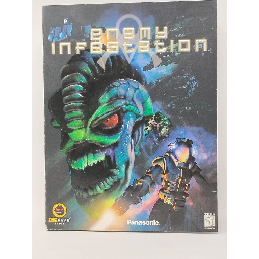 Enemy Infestation PC 1998 Strategy Game Panasonic Sealed Big Box Sci-Fi Retro